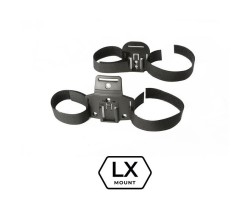 Hjälmfäste LEDX LX-mount för Lampa och Batteri på hjälm med Ventialtionshål